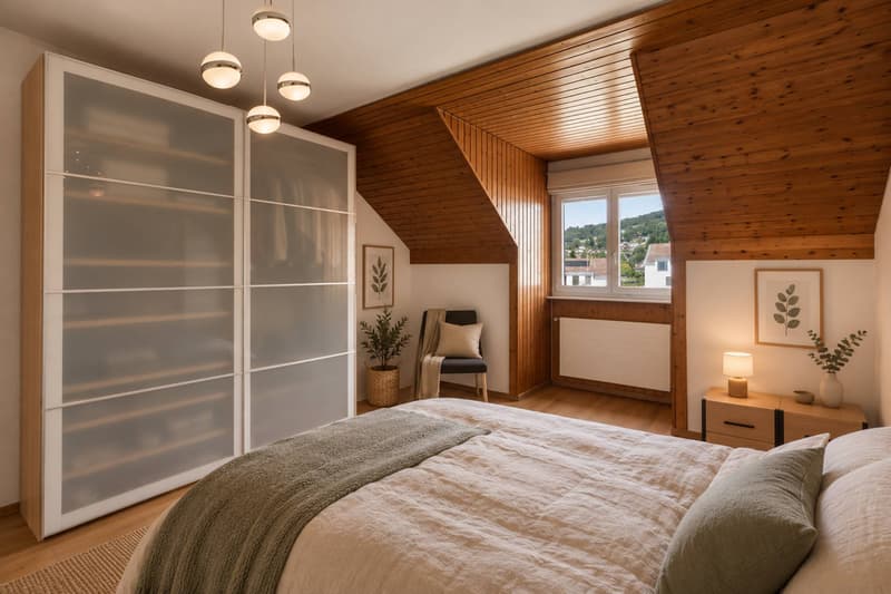 Chambre à coucher - projection d'aménagement