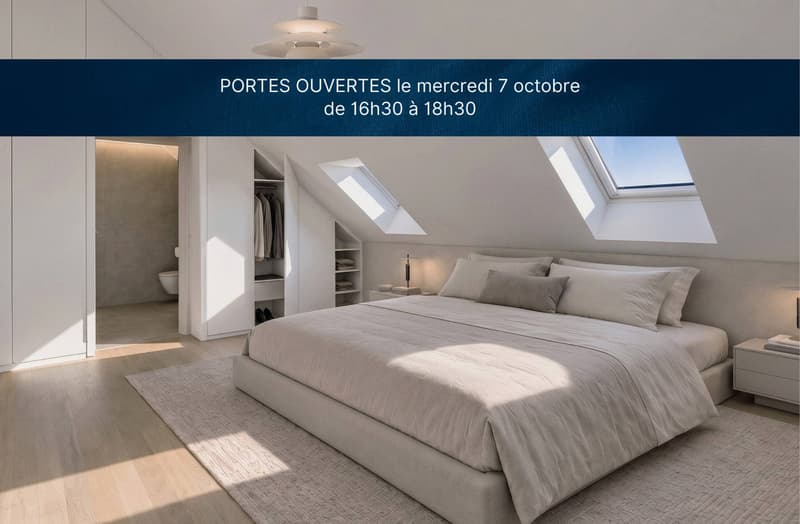 Spacieux séjour et grandes chambres pour ce 5.5 pièces en duplex (5)