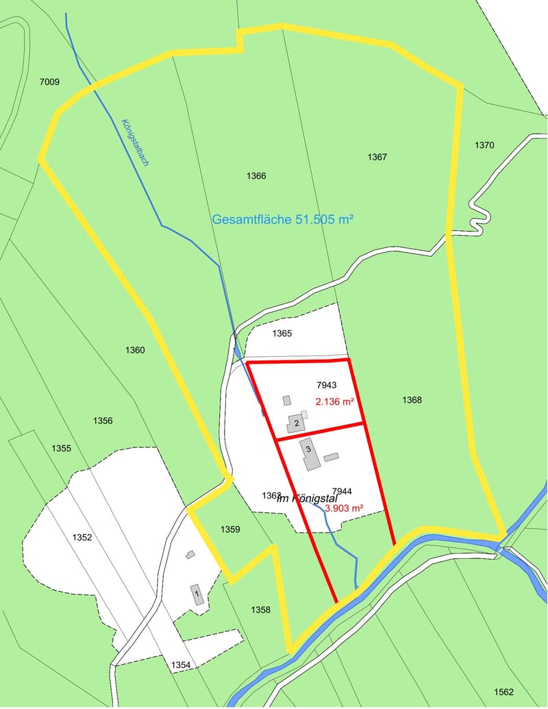 NOBILES NATURJUWEL: 5,15 ha ANWESEN 100% AUTARK bewilligtes Bauprojekt, Wiese / Wald / Bach / Teich (7)