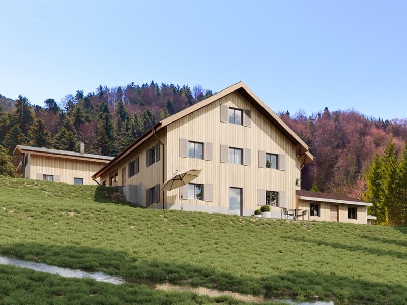 NATURJUWEL: 3'903 m² Wiese, mit 1 bewilligtem Haus & Kleintierstall, 100% autark, Natur Waldlichtung (3)