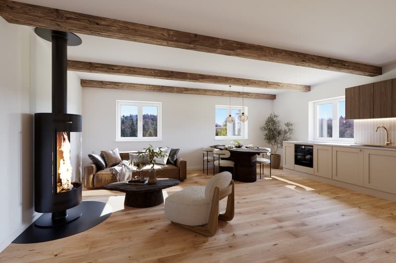NATURJUWEL: 3'903 m² Wiese, mit 1 bewilligtem Haus & Kleintierstall, 100% autark, Natur Waldlichtung (11)