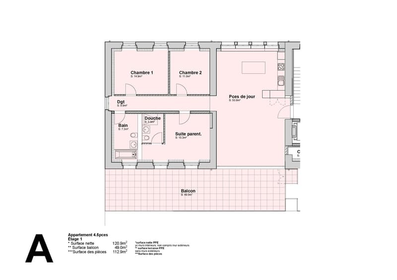 Appartamento di 4,5 locali in una nuova costruzione a Saint-Imier (4)