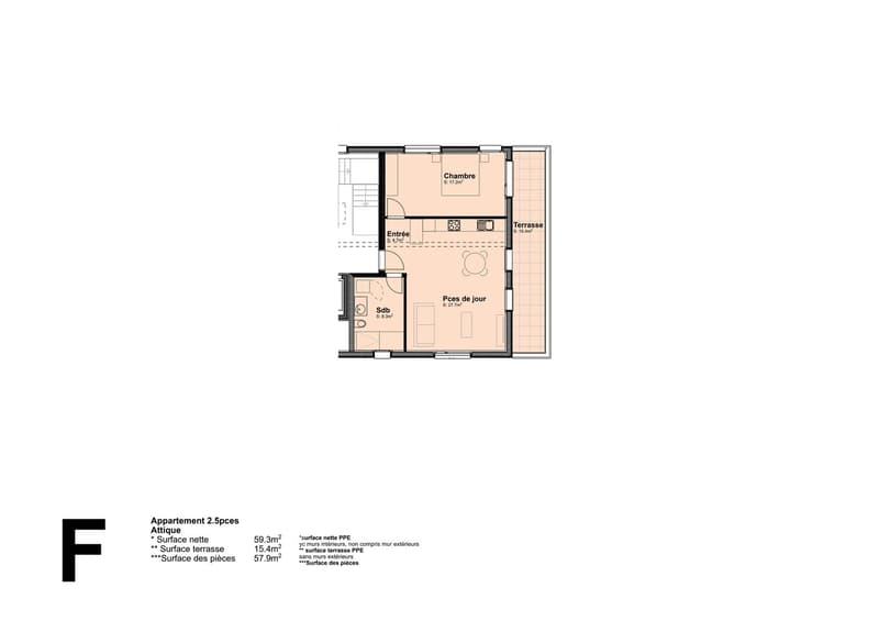 Beautiful 2.5-room attic apartment in a new construction in Saint-Imier (4)