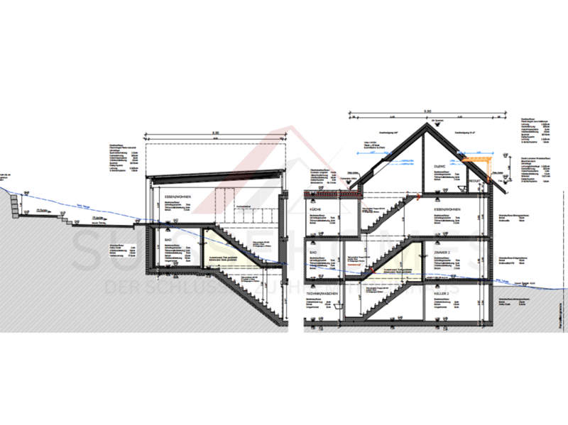 Projet de maison à deux familles prêt à être réalisé avec permis de construire sur un terrain de 350 m² à Duggingen (3)