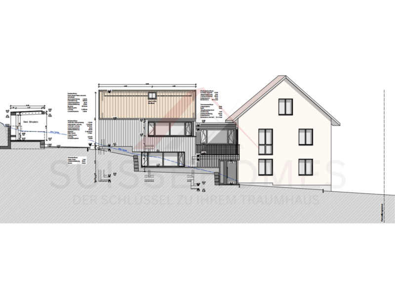 Realisierungsbereites Zweifamilienhaus-Projekt mit Baubewilligung auf 350 m² Grundstück in Duggingen (2)