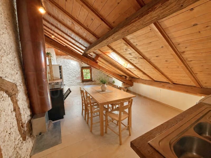 Coup de coeur à Romainmôtier - Duplex lumineux de 130 m² avec beaucoup de charme (5)