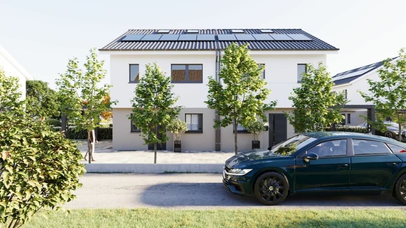 Casa a schiera moderna con giardino, terrazza e carport (20)