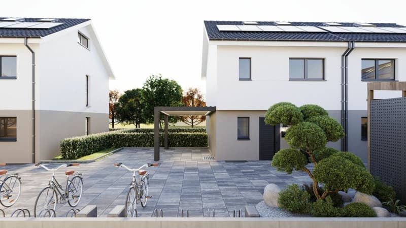 Casa a schiera moderna con giardino, terrazza e carport (3)
