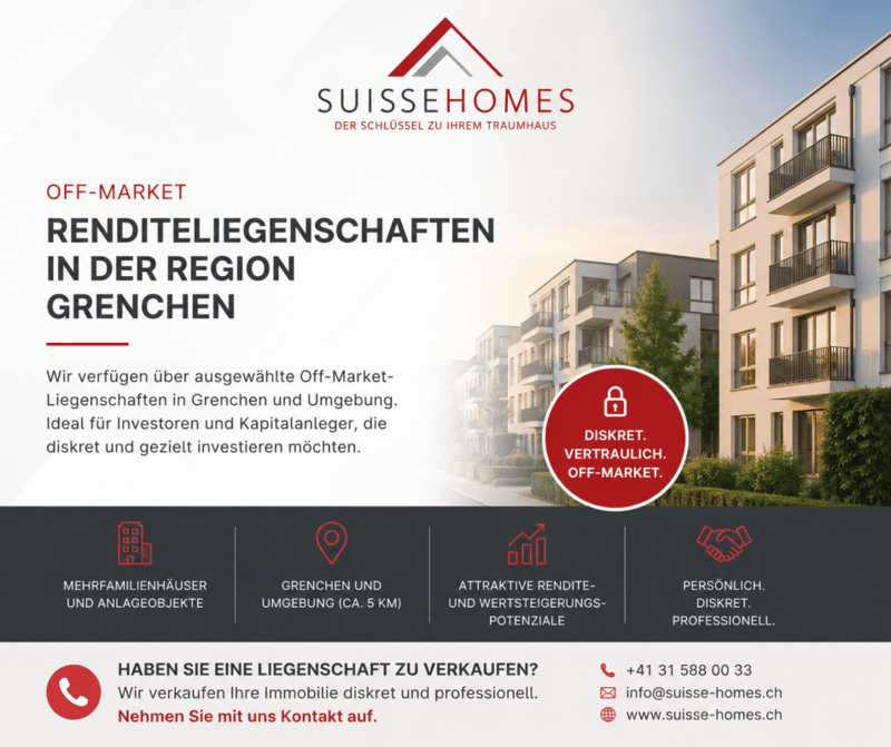 Bien locatif off-market dans la région de Grenchen recherché ou disponible (1)