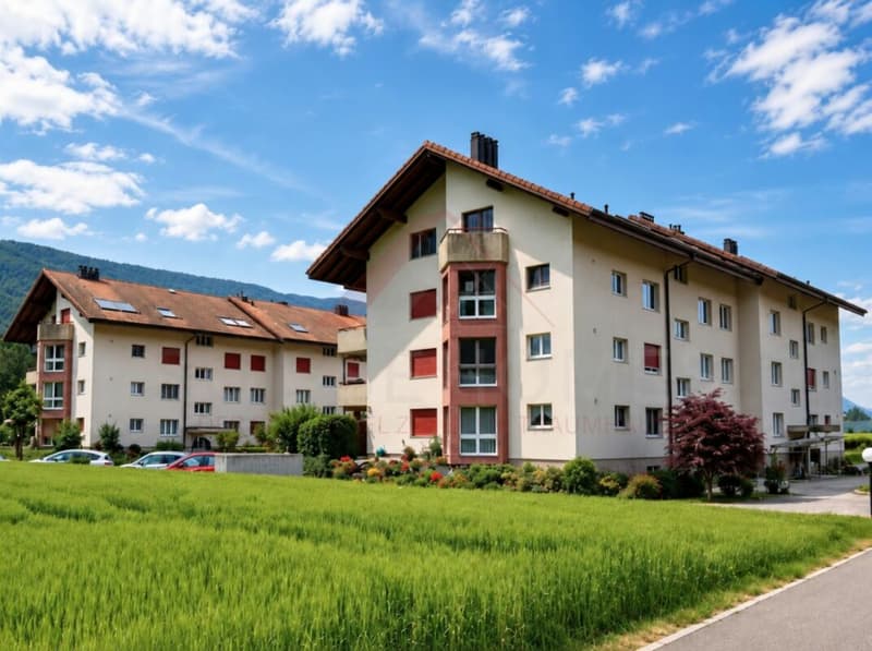 Helles Wohnen in ruhiger Lage - 3.5-Zimmer-Wohnung mit sonnigem Balkon in Laupersdorf (1)