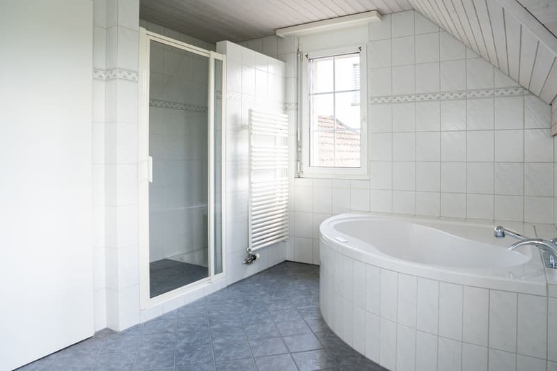 Bad | Whirlpool-Eckbadewanne mit Sternenhimmel