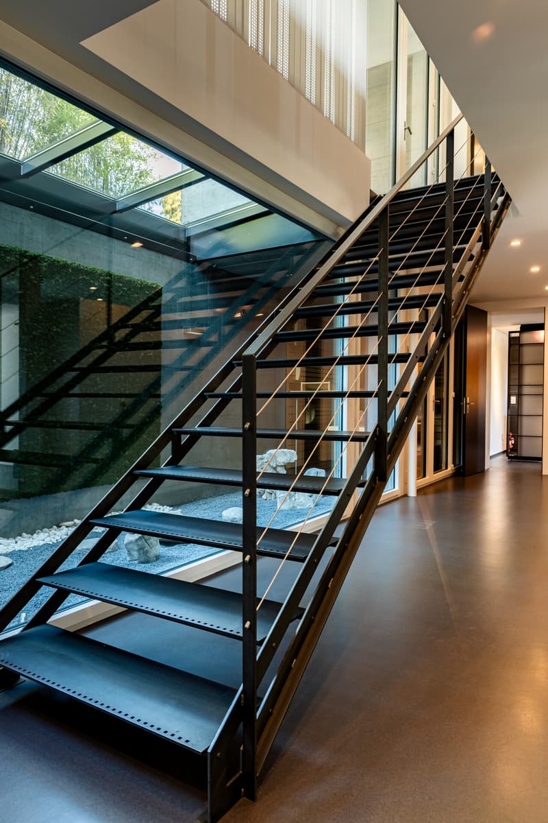 Stahltreppe | unteres Wohngeschoss