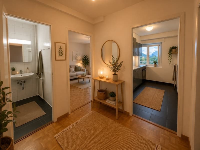 Charming 3-room apartment close to train station (2)