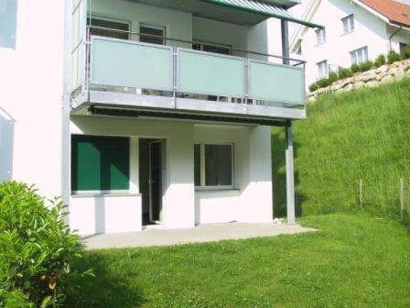 Balkon mit Zugang zum Garten