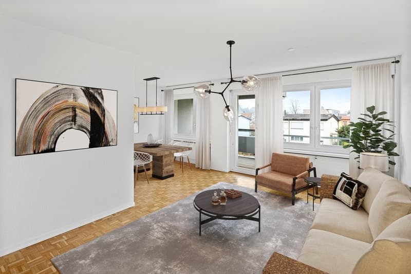 Wohnzimmer staging