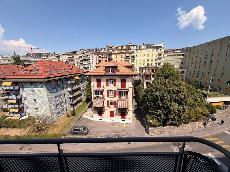 Balcon et vue sur la ville