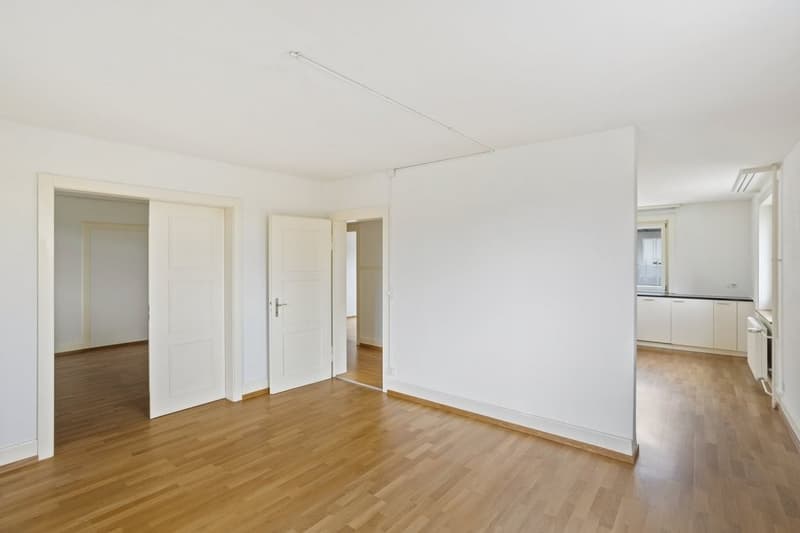 Wohnzimmer Blick zur Küche