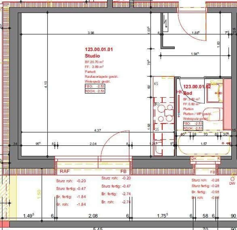 Grundrissplan