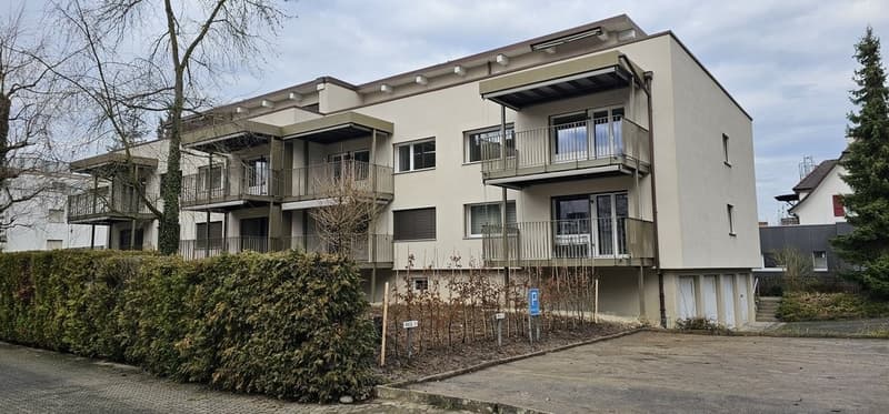 Aussenparkplatz mit direktem Tramanschluss (1)