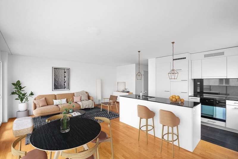 Küche / Wohnzimmer Staging