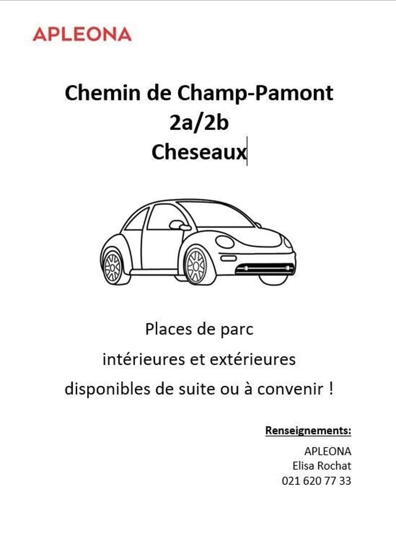 Place de parc extérieure
