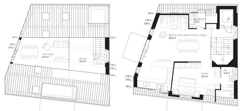 living room, kitchen, 3 bedrooms, 2 bathrooms, terrace
