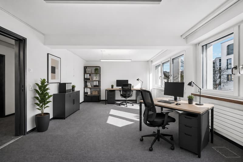 Virtuelles Staging Büro