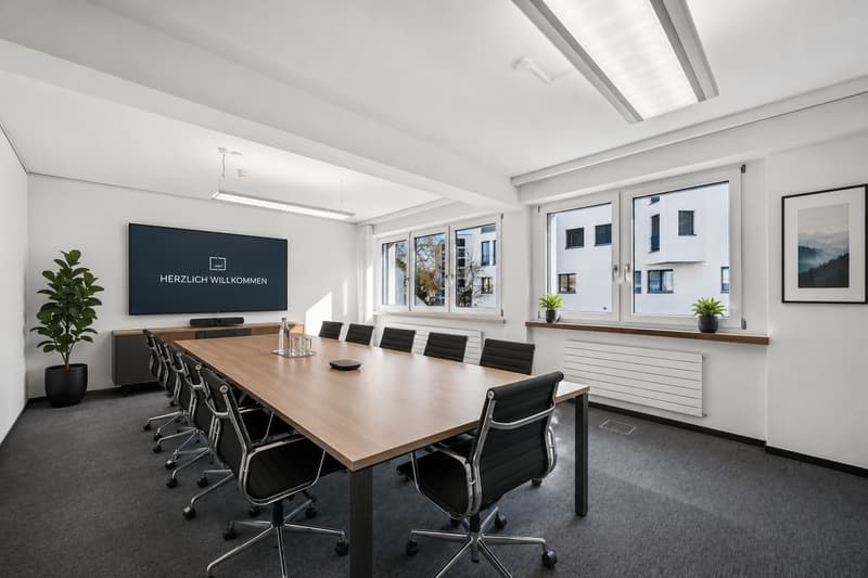 Virtuelles Staging Sitzungszimmer