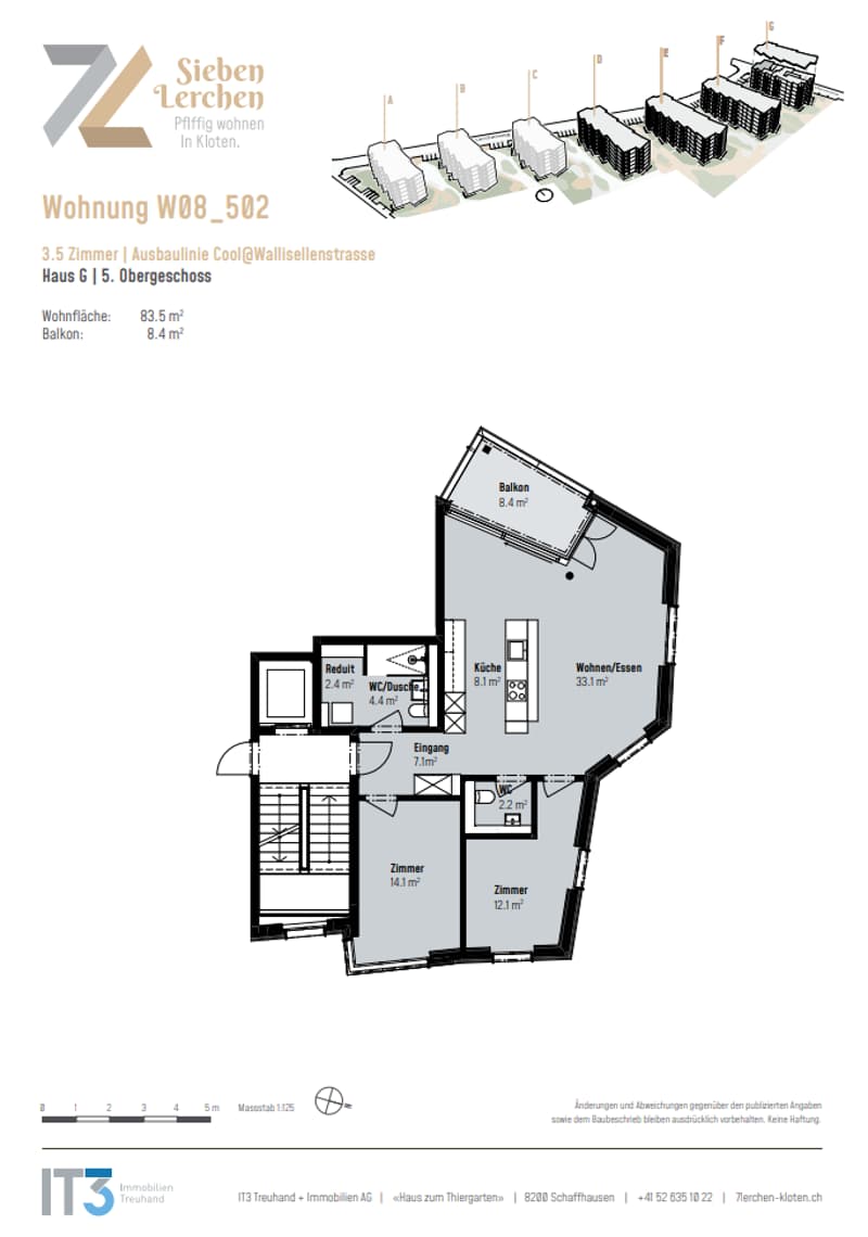 Appartement de 3,5 pièces en construction neuve avec vue lointaine - "7 Lerchen" à Kloten (9)