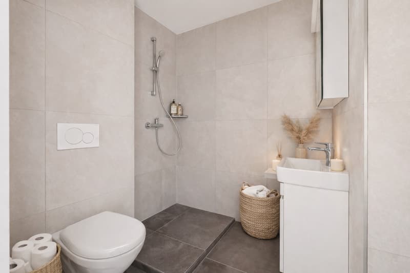 Staging Badezimmer mit Dusche