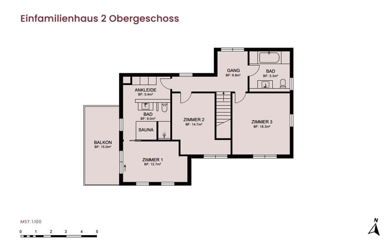 Grundriss Obergeschoss