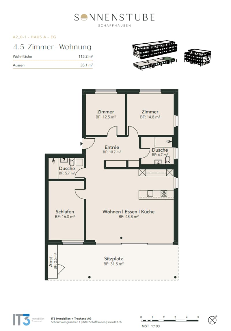 Moderne 4.5-Zimmer-Wohnung - Neubauprojekt "Sonnenstube" in Schaffhausen (6)