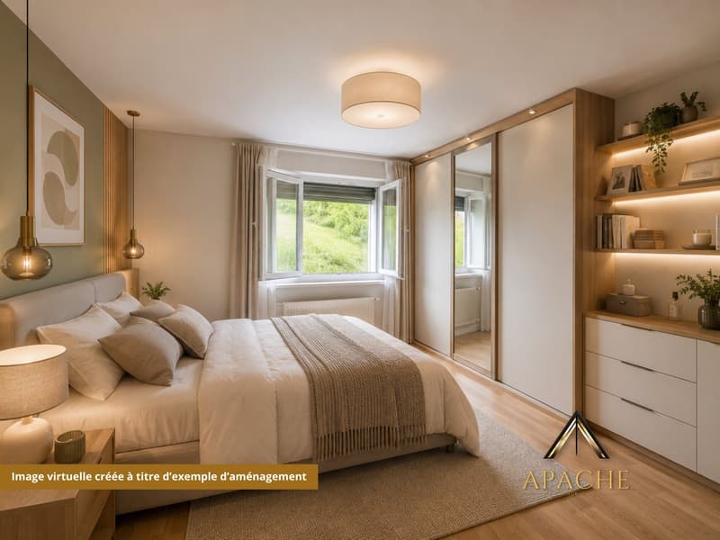 Appartement de 3.5 pièces avec balcon et vue imprenable en position dominante (12)