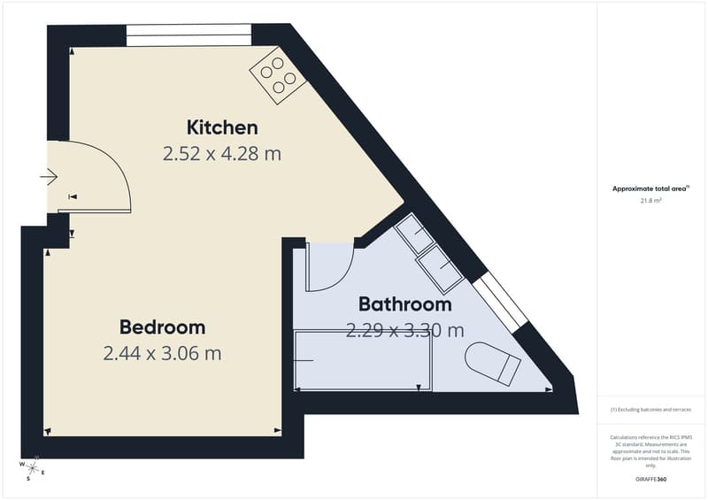 Attractive opportunity: Two charming 1.5-room studios near Lake Constance in Staad (9)