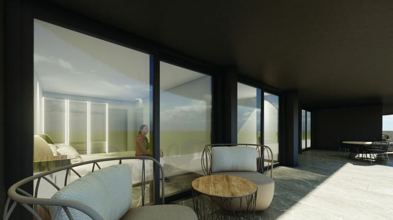 Moderne 3.5-Zi.-Wohnung mit grosszügiger Terrasse und Seesicht (6)