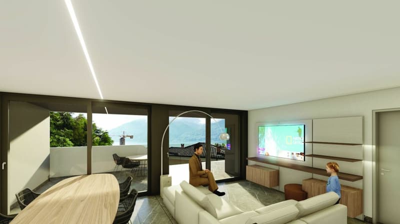 Moderne 3.5-Zi.-Wohnung mit grosszügiger Terrasse und Seesicht (2)