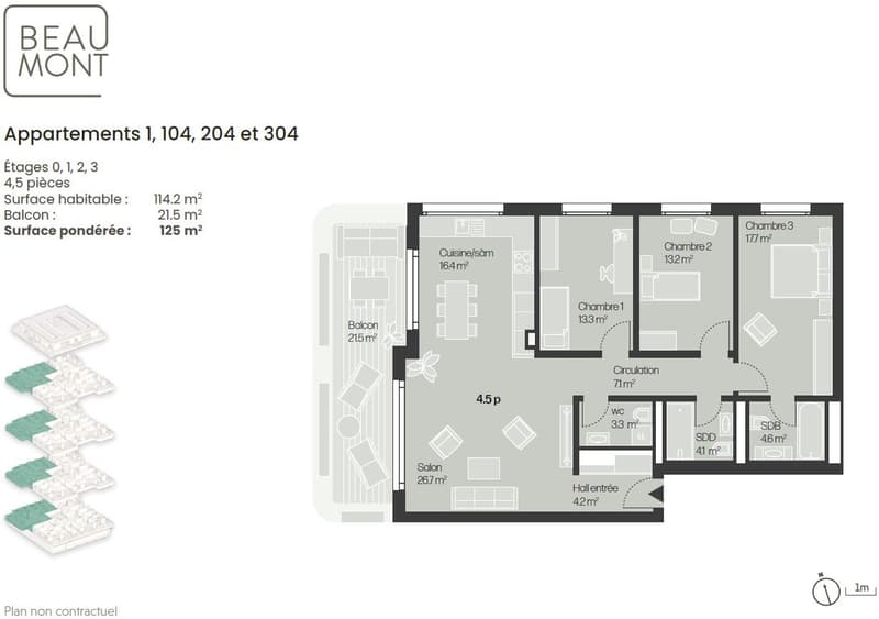 Last 4.5-room new building on the 1st floor (9)
