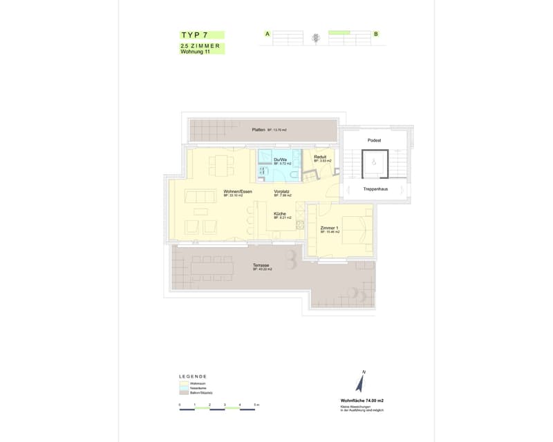 Grundriss Whg. B11