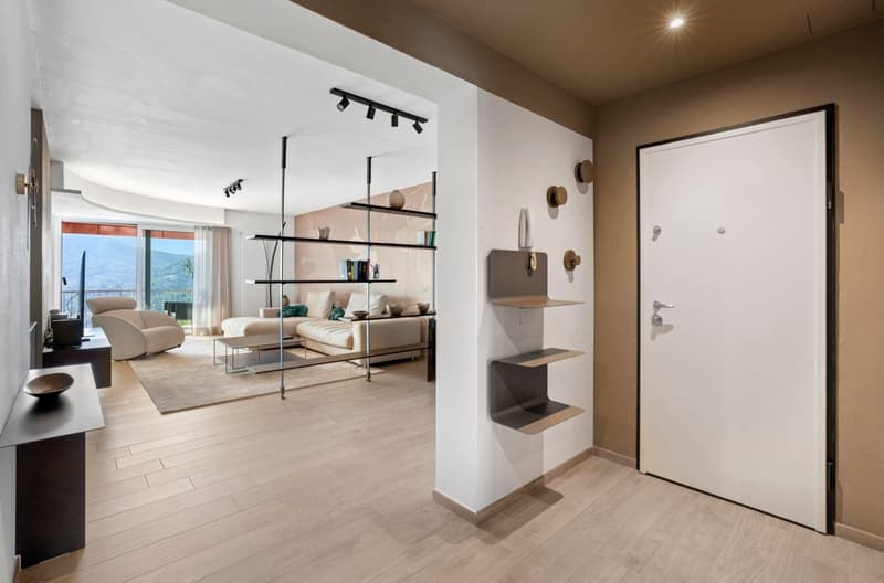 Montagnola – EXKLUSIVE 3,5-ZIMMER-WOHNUNG IN EINER VILLA MIT NUR 4 EINHEITEN, EINE DESIGN-OASE IM GRÜNEN (12)