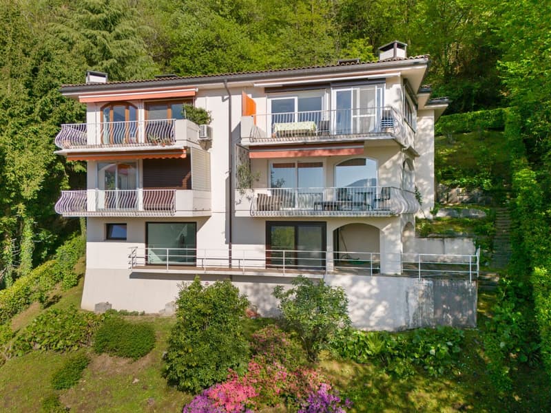 Montagnola – EXKLUSIVE 3,5-ZIMMER-WOHNUNG IN EINER VILLA MIT NUR 4 EINHEITEN, EINE DESIGN-OASE IM GRÜNEN (1)