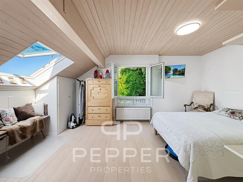 Rare attic duplex with panoramic views of Lake Geneva and the Alps (11)