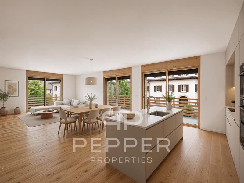 Last available plot - Bright new apartment in the heart of St-Cergue (1)