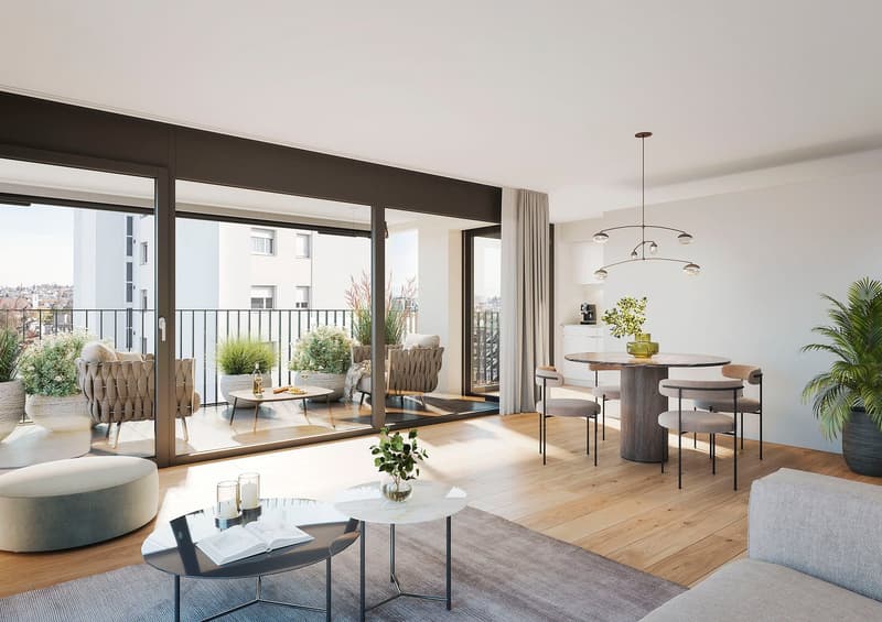 First-time occupancy: central and comfortable 4.5-room attic apartment (2)