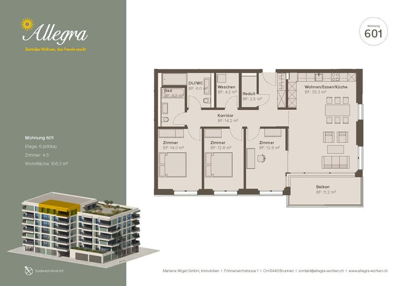 First-time occupancy: central and comfortable 4.5-room attic apartment (8)
