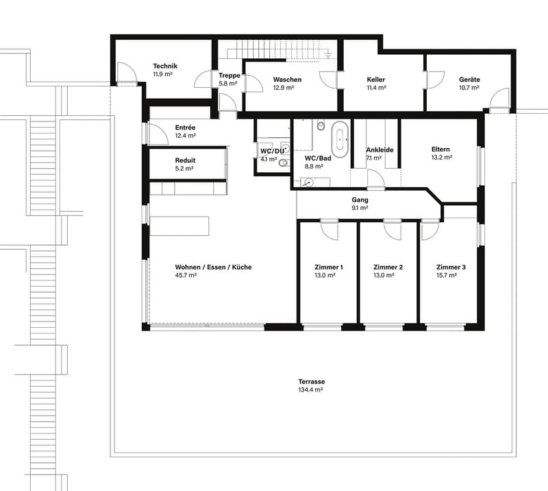 Exklusive 5.5-Zimmer-Terrassenwohnung mit Bergblick in Sattel (12)