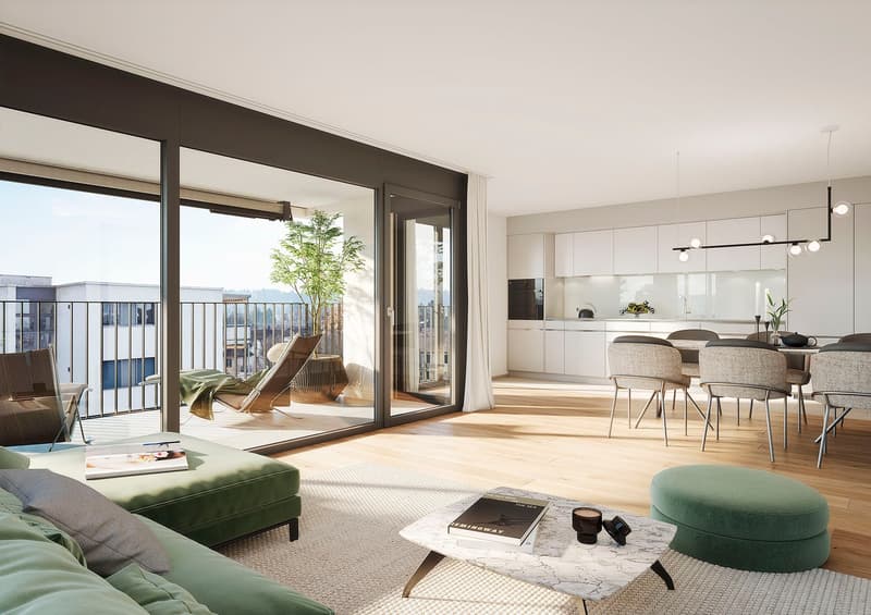 Erstvermietung: zentrale und komfortable 2.5-Zimmer-Wohnung (2)
