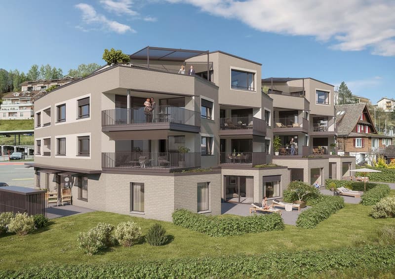 Erstbezug: Neue komfortable 2.5 Zi-Gartenwohnung zentral und schön gelegen (1)