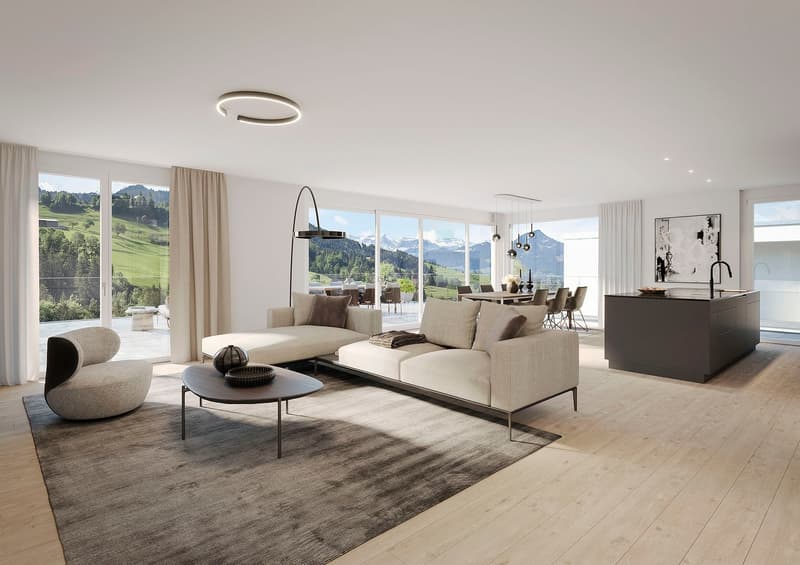 Exklusive Terrassenwohnung mit Dachterrasse und Weitblick (2)