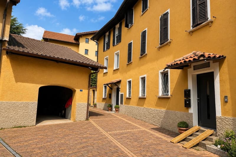 Elegante dimora storica con corte privata a Gentilino (24)