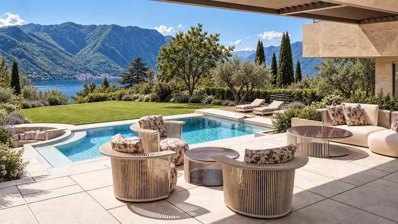 Villa Contemporanea con piscina e vista sul Lago di Como (1)